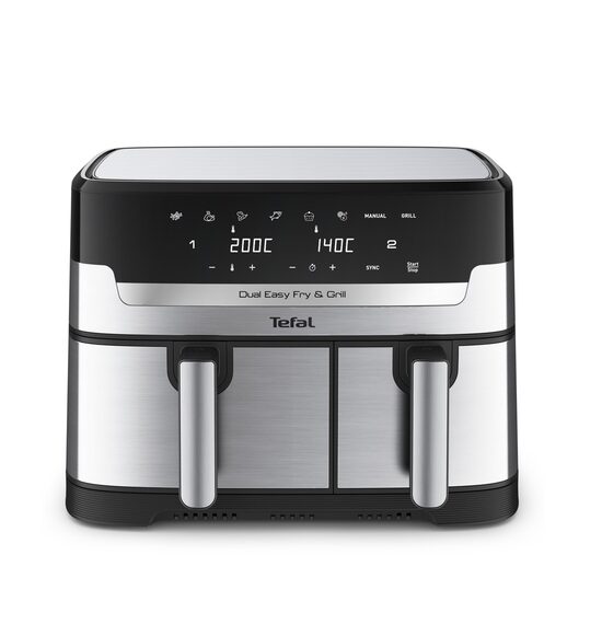 Karšto oro gruzdintuvė Tefal Dual Easy Fry & Grill , Air Fryer 8.3 L, Juoda