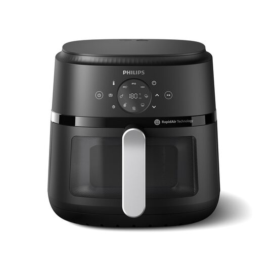 Karšto oro gruzdintuvė Philips 2000, Air Fryer 6.2 L, Juoda