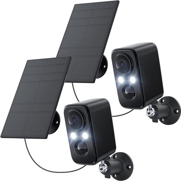 Bezvadu video novērošanas kamera ar saules paneli IHOXTX, DF220, 3MPX, IP66, 5200mAh, 2.4G